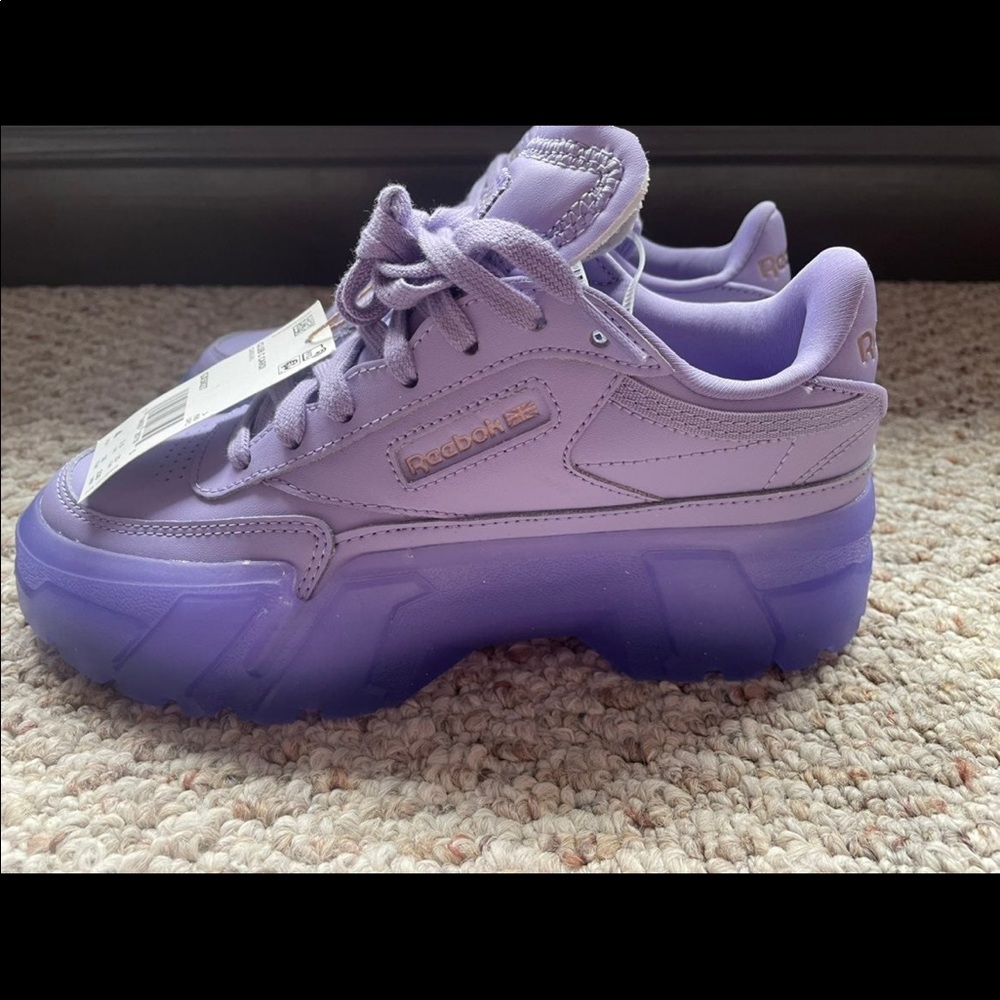 New Youth Reebok Classic Cardi B X Club C Sneakers